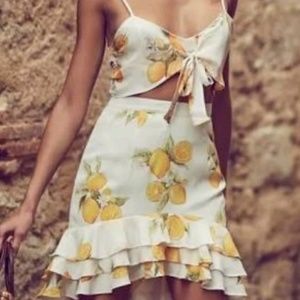 For Love & Lemons Limonada Skirt Set